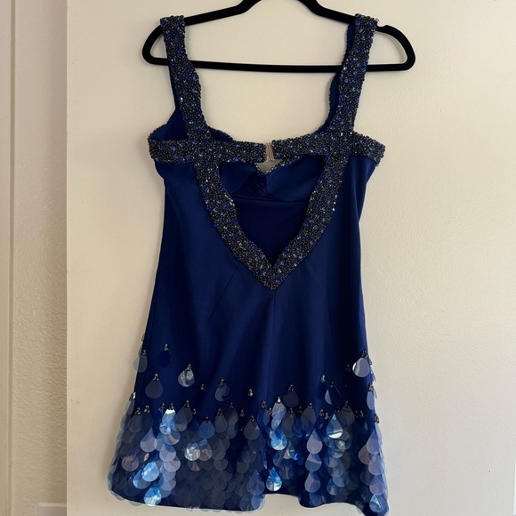 NWOT CLIO PEPPIATT BEADED MINI DRESS - Picture 5 of 12